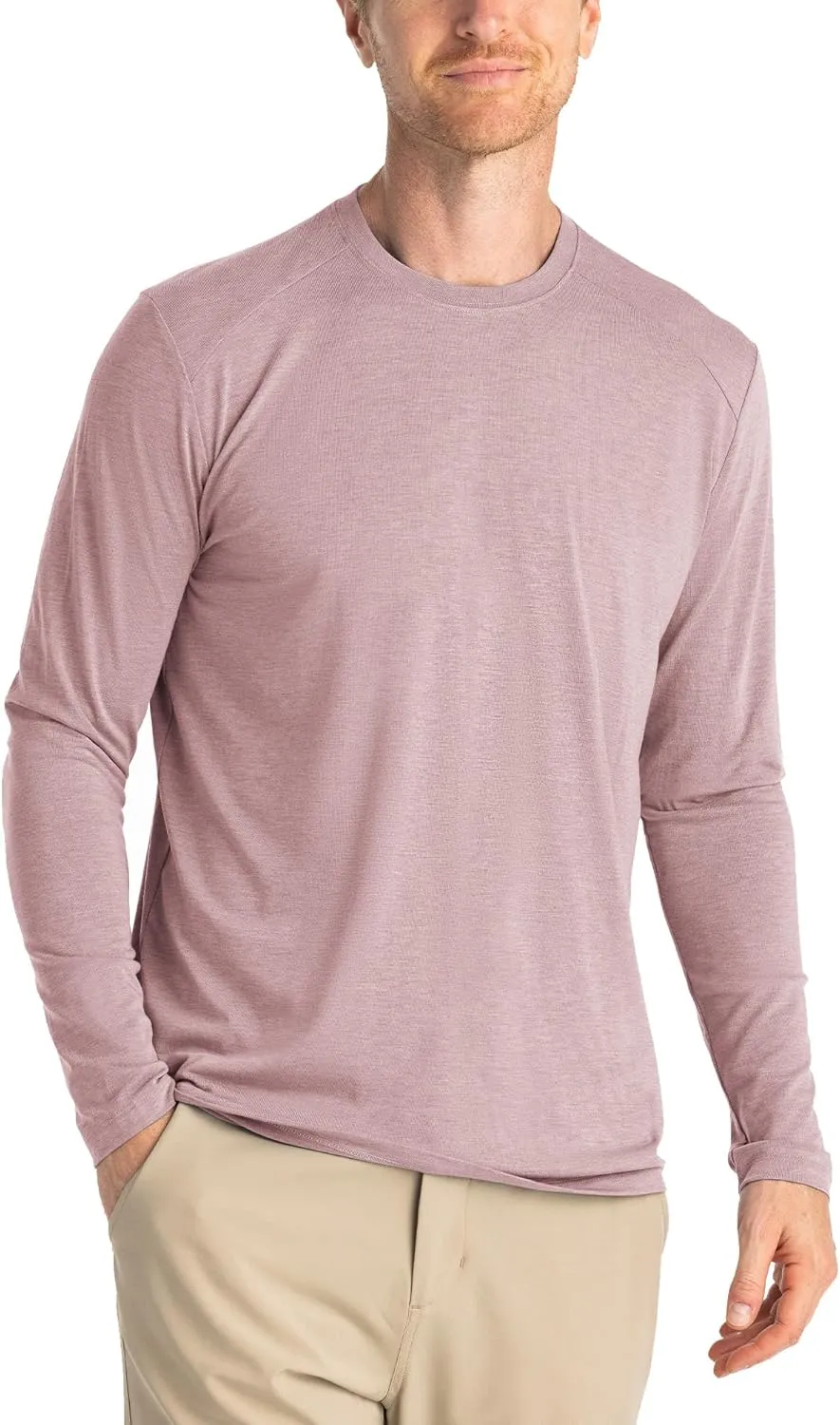 Free Fly Men's Shade Long Sleeve - UPF 50  Sun Protection Clothing Men's Sun Shirt, Bamboo Viscose Long Sleeve Shirt
