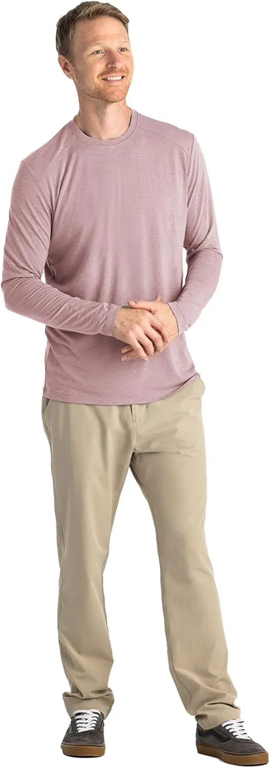 Free Fly Men's Shade Long Sleeve - UPF 50  Sun Protection Clothing Men's Sun Shirt, Bamboo Viscose Long Sleeve Shirt
