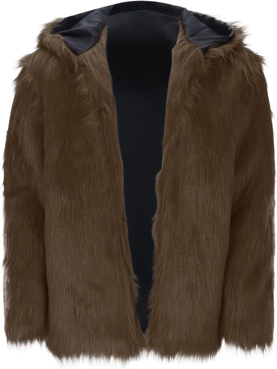 Fuzzy Thermal Sweaters Coats Furry Lightweight Long Sleeve Fluffy Front Open Baggy Jackets Cold Weather Soft Warm Comfy Tops