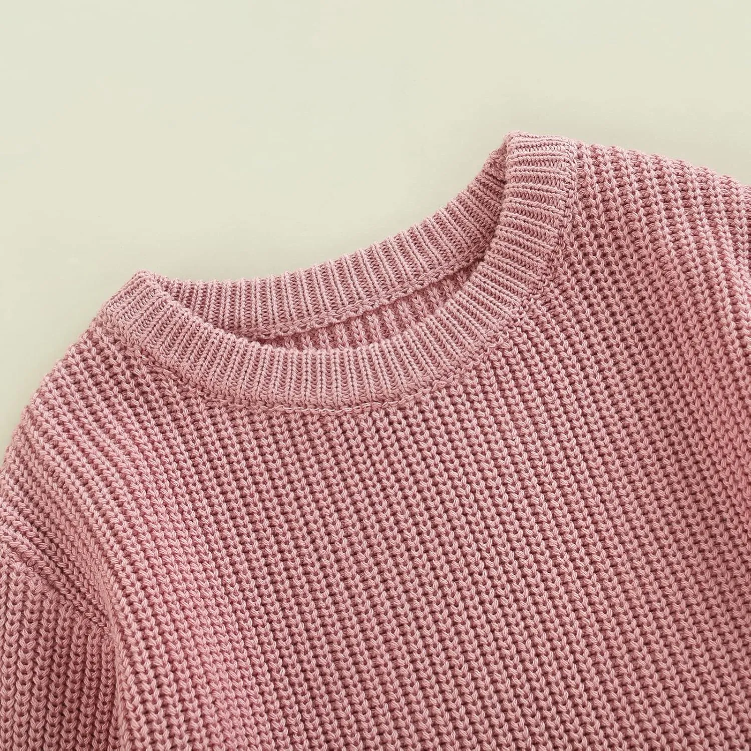 FYBITBO Baby Girl Boy Sweater Knit Oversized Pullover Sweatshirt Romper Onesie Warm Fall Winter Clothes Outfit Newborn
