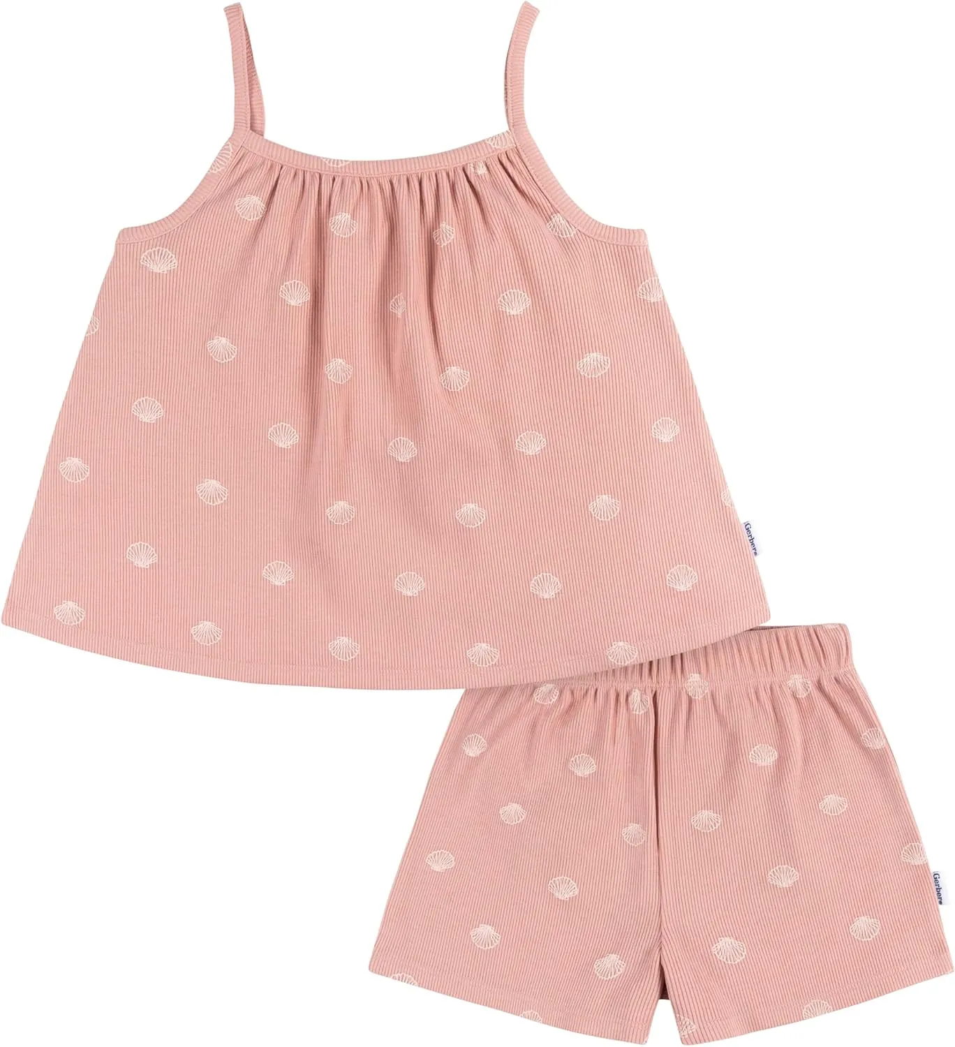 Gerber baby-girls Toddler Sleeveless Tank Top and Shorts Set2-Piece Tank and Short Set