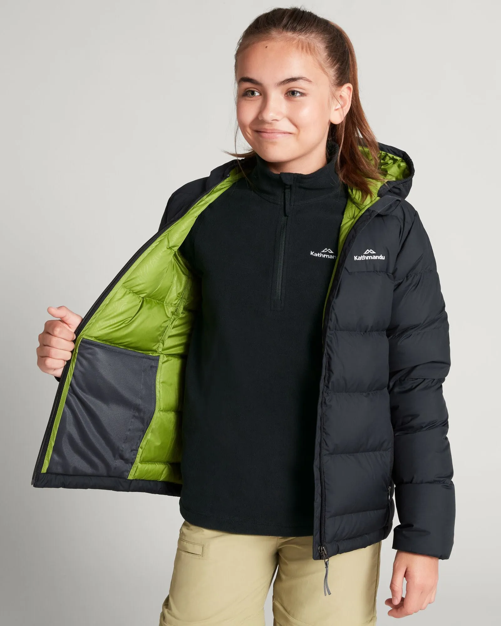 Girls' Epiq Down Jacket - Black