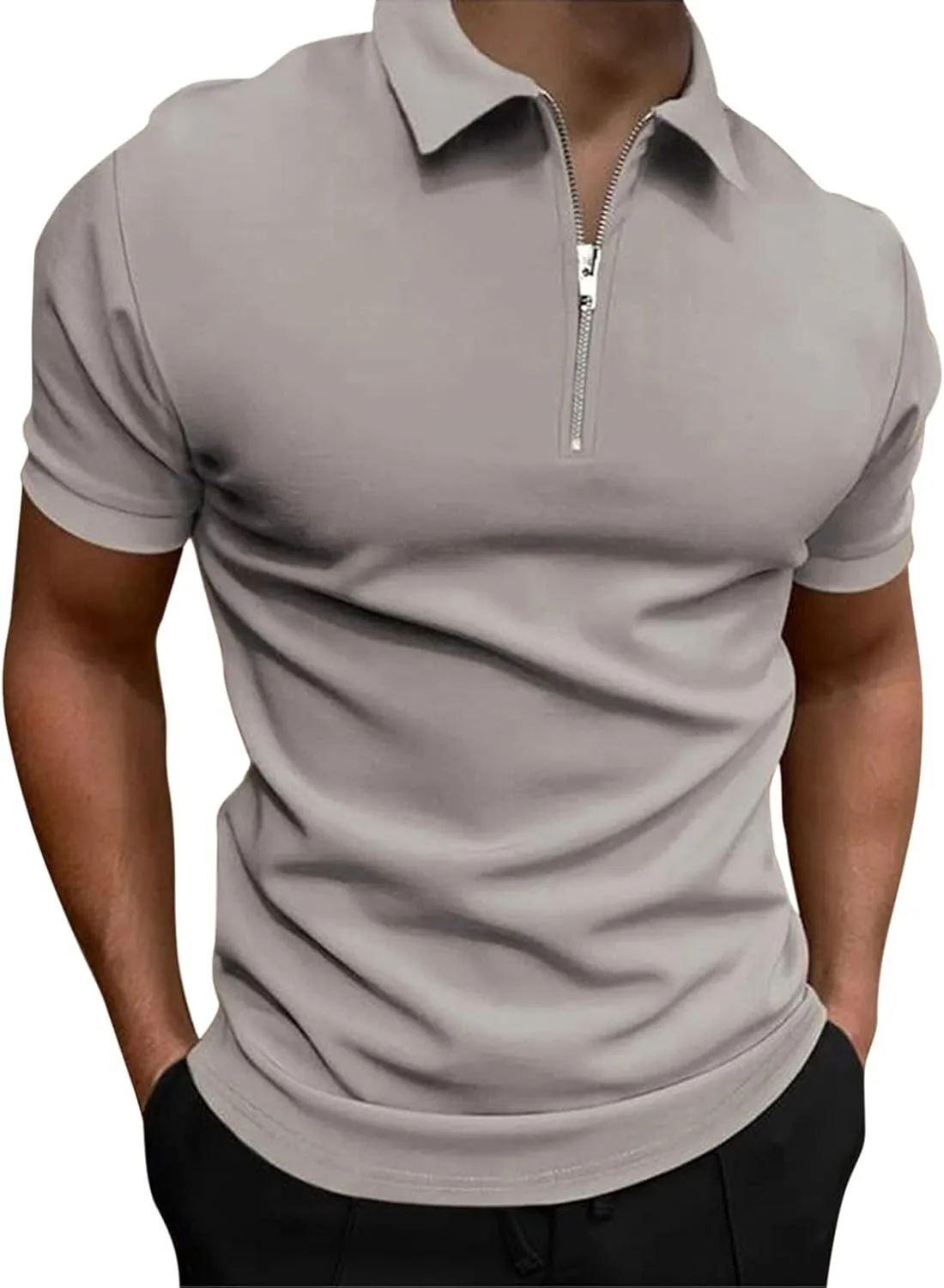 Golf Polos Shirts for Men Quick-Dry Athletic Mens Polo T-Shirts Short Sleeve Summer Casual Moisture Wicking Tops 3PC