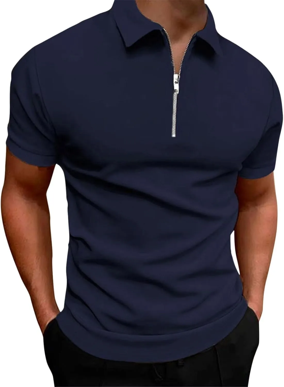 Golf Polos Shirts for Men Quick-Dry Athletic Mens Polo T-Shirts Short Sleeve Summer Casual Moisture Wicking Tops 3PC