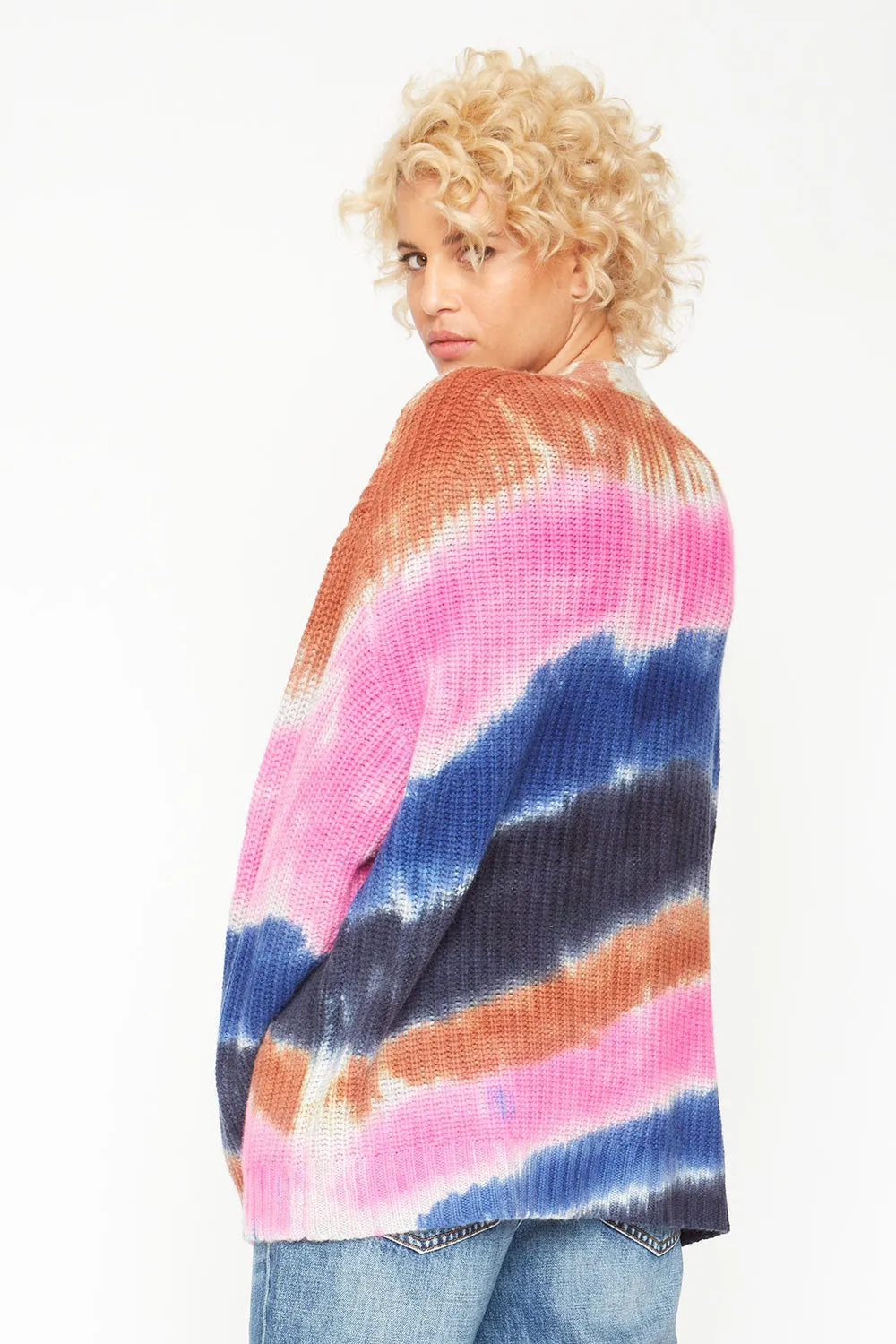 Grandpa Cardigan Sweater - Tie Dye