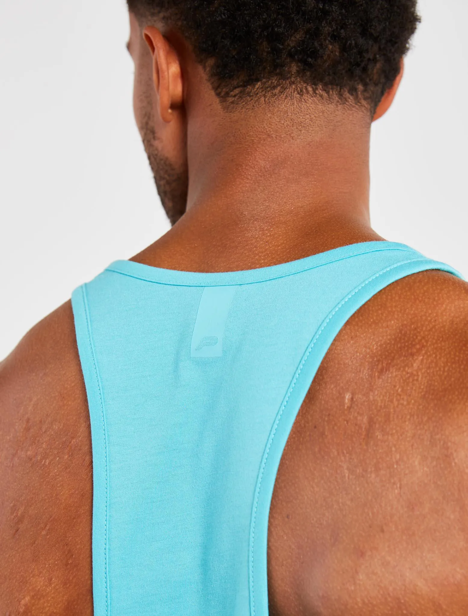 Graphic Stringer Vest - Sky Blue