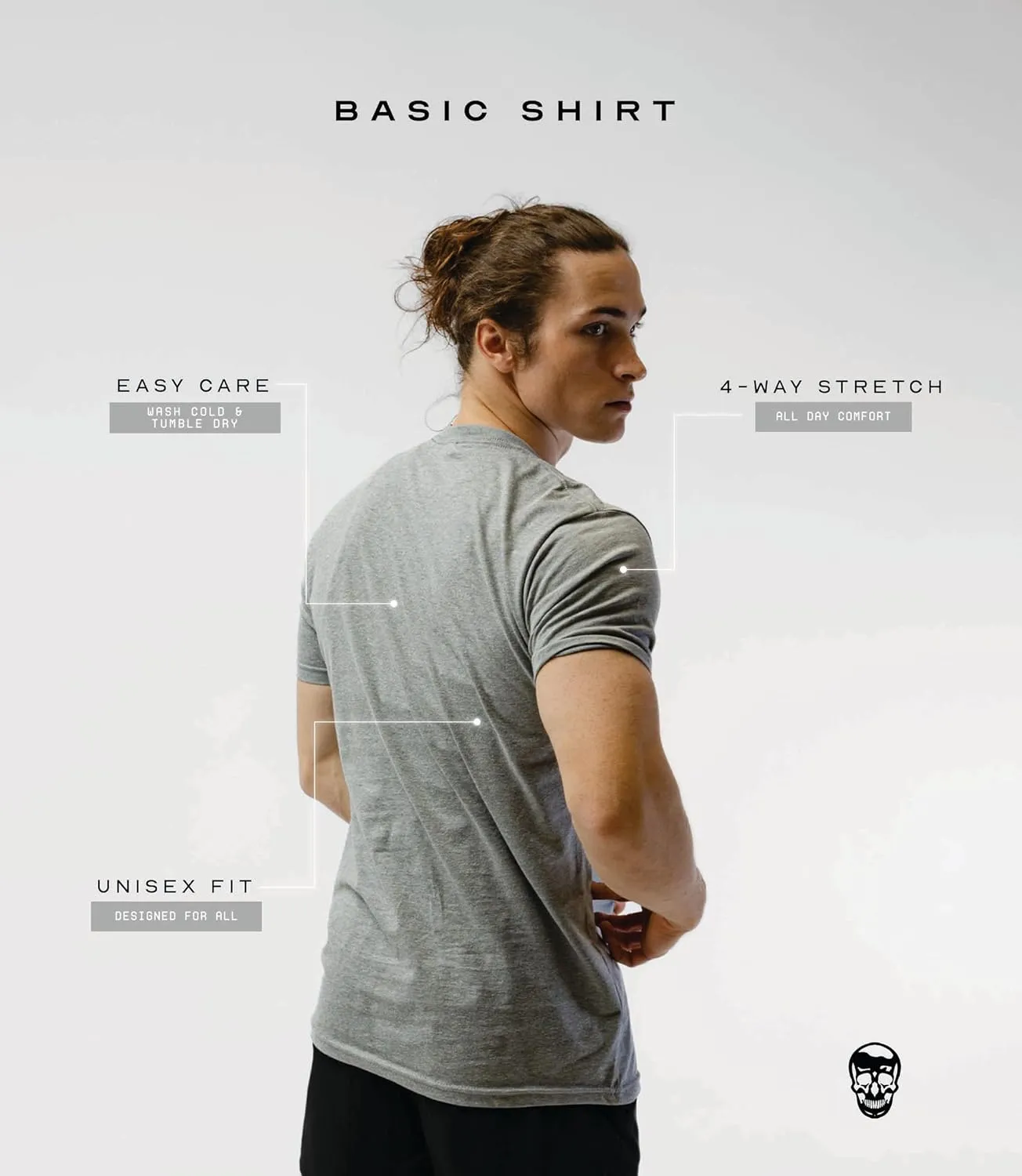 Gymreapers Workout Short Sleeve Shirt Workout T-Shirt for Men Crew Neck Shirts Casual Gym Cotton Everyday Tee