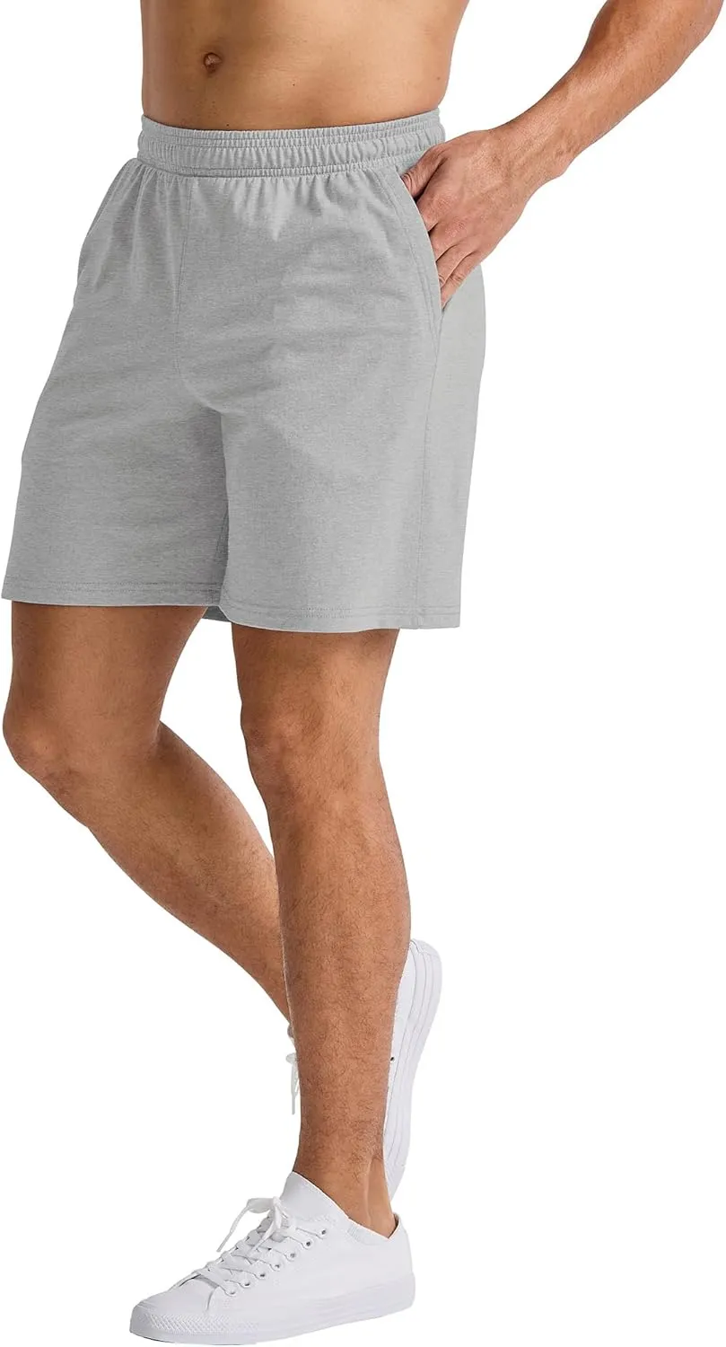 Hanes Men's Originals Pull-On Jersey Shorts, Lightweight Tri-Blend Shorts with Pockets