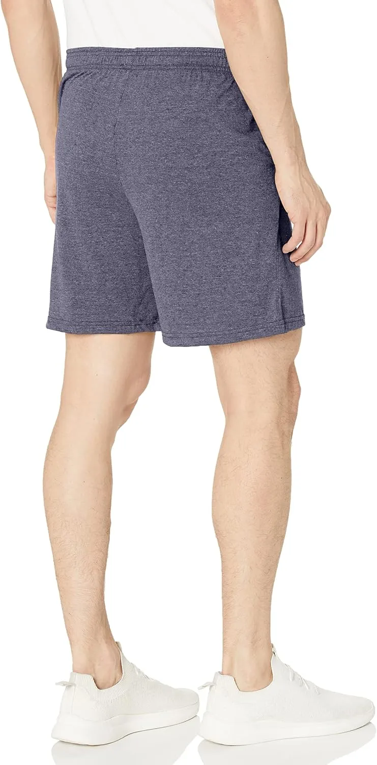 Hanes Men's Originals Pull-On Jersey Shorts, Lightweight Tri-Blend Shorts with Pockets