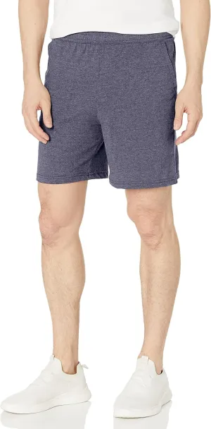 Hanes Men's Originals Pull-On Jersey Shorts, Lightweight Tri-Blend Shorts with Pockets