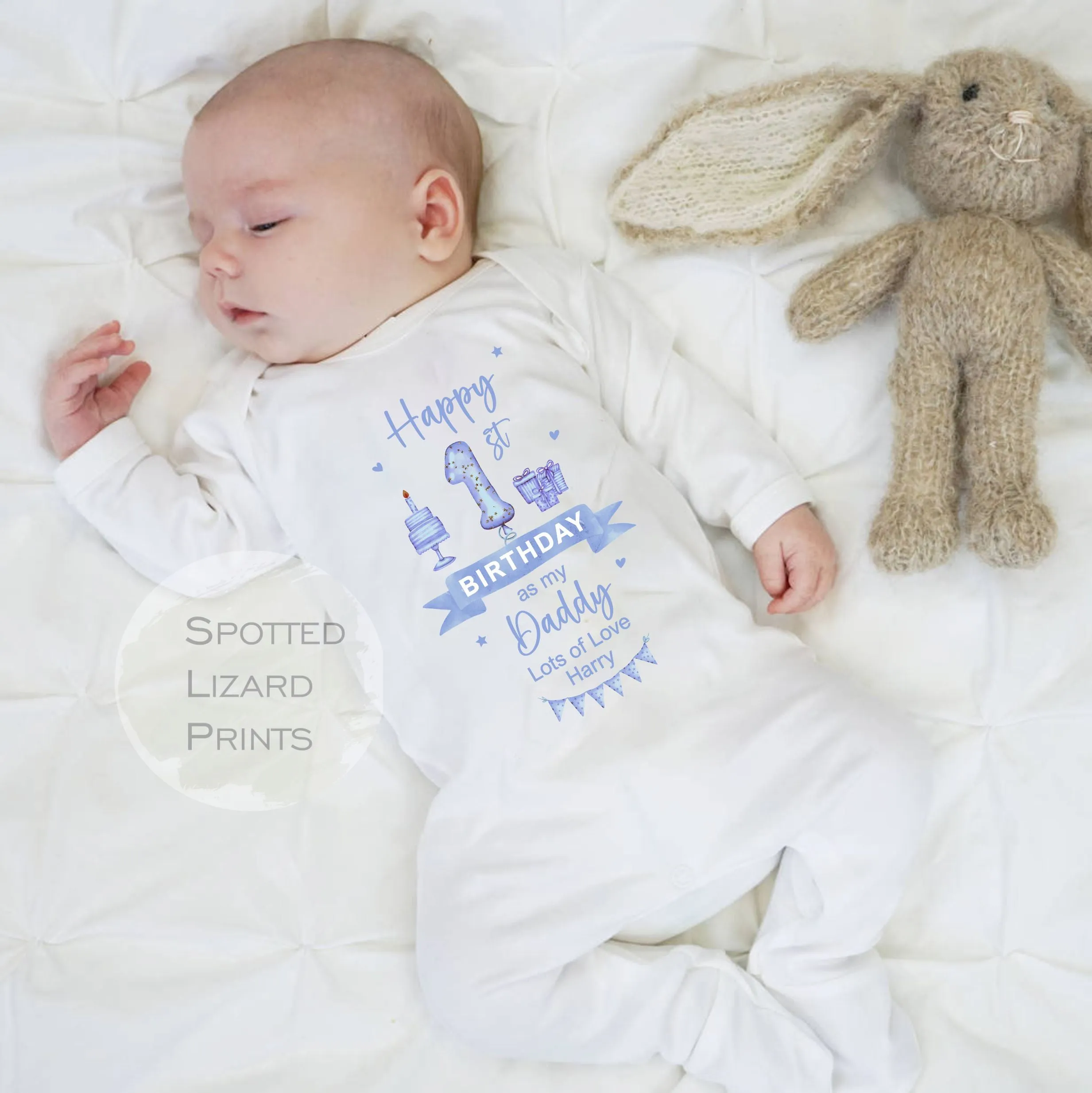 Happy First Birthday DADDY Baby Outfit (First Birthday 1st Birthday Daddy Dad Birthday l New Dad Gift | Love My Dad)