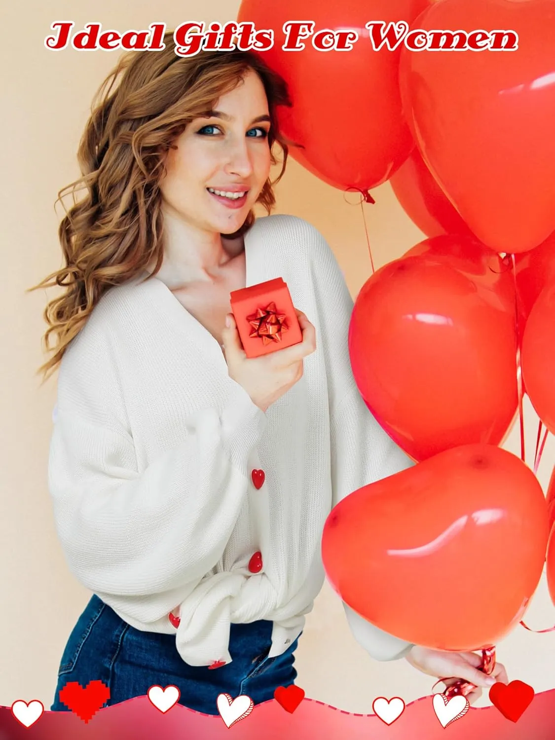 Heart Sweater Sequins Embroidery Love Heart Cardigan Sweater Knit Lightweight Cardigan Sweaters