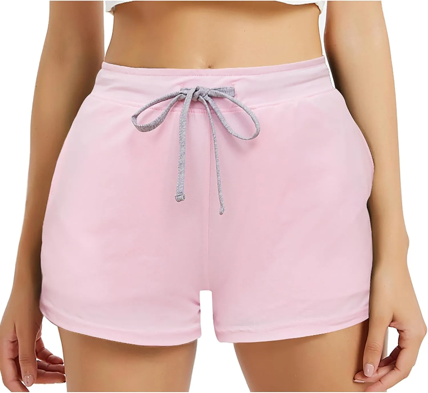 HEARTNICE Womens Cotton Pajama Shorts, Soft Sleep Shorts for Women Lightweight Lounge Pj Bottoms