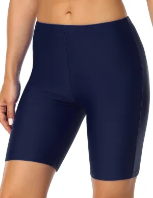 Hilor Women's Active Swim Shorts Sports UPF50  Swim Board Shorts Modest Swimsuit Bottoms