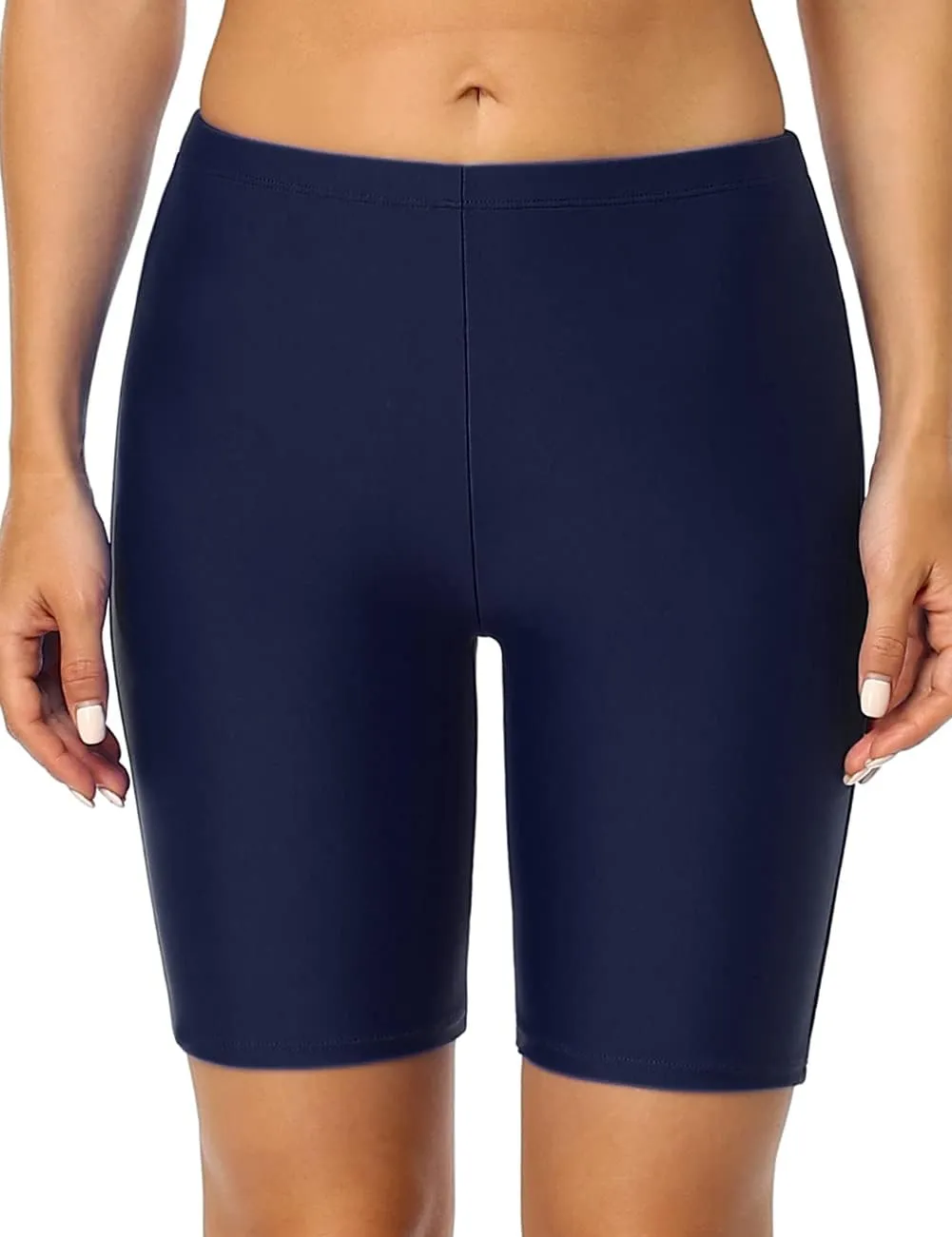 Hilor Women's Active Swim Shorts Sports UPF50  Swim Board Shorts Modest Swimsuit Bottoms