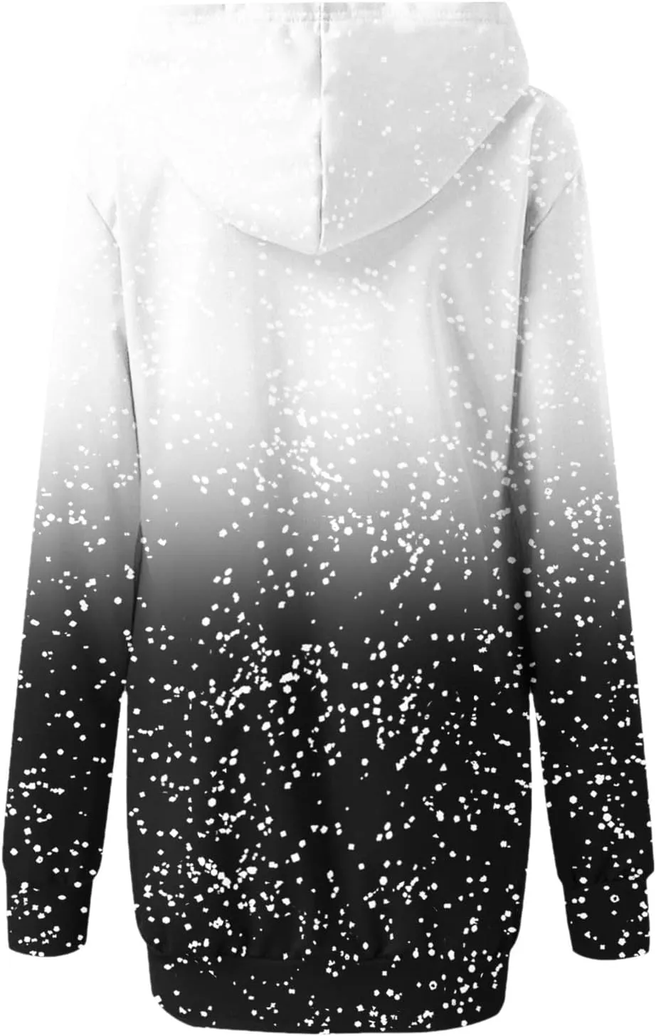 Hoodies Dress for Women Ugly Christmas Print Long Sleeve Casual Loose Long Bodycon Tunic Sweatshirt Dress with Pocket
