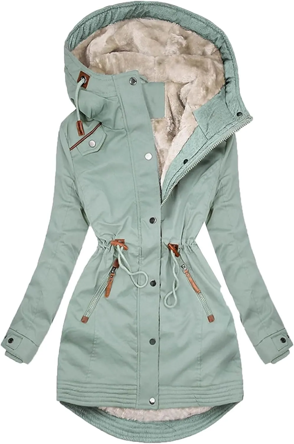 Jackets for Women Slim Workout Jacket Sherpa Fleece Lined Jacket Running Track Jacket Full Zip Hoodie Coat Warm Jacket