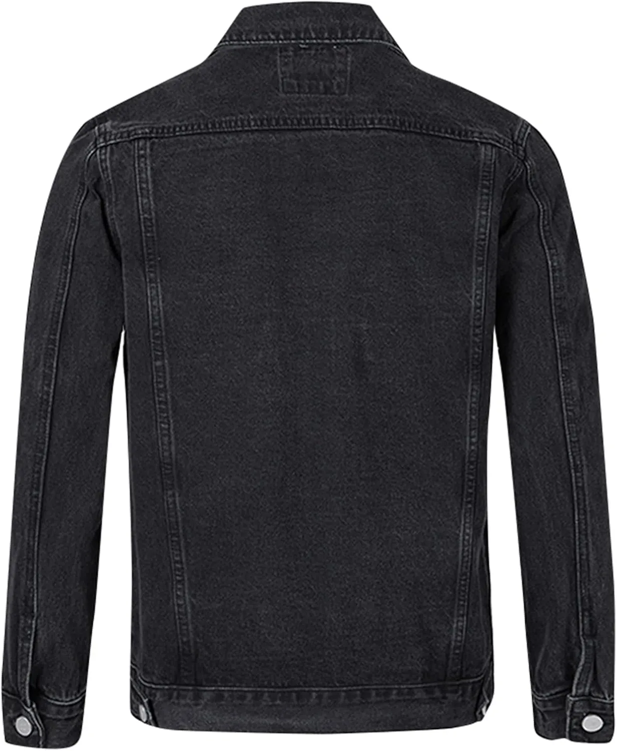 Jean Jacket For Men, Men'S Casual Workwear Long Sleeve Lapel Collar Denim Jacket Loose Multi Pocket Coat