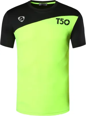 jeansian Men's Sport Quick Dry Fit Short Sleeve T-Shirt Tee Shirt Tshirt Tops Golf Tennis Bowling LSL1052