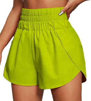 JOINFUN Womens Running Shorts Elastic High Waist Quick Dry Gym Athletic Workout Yoga Shorts