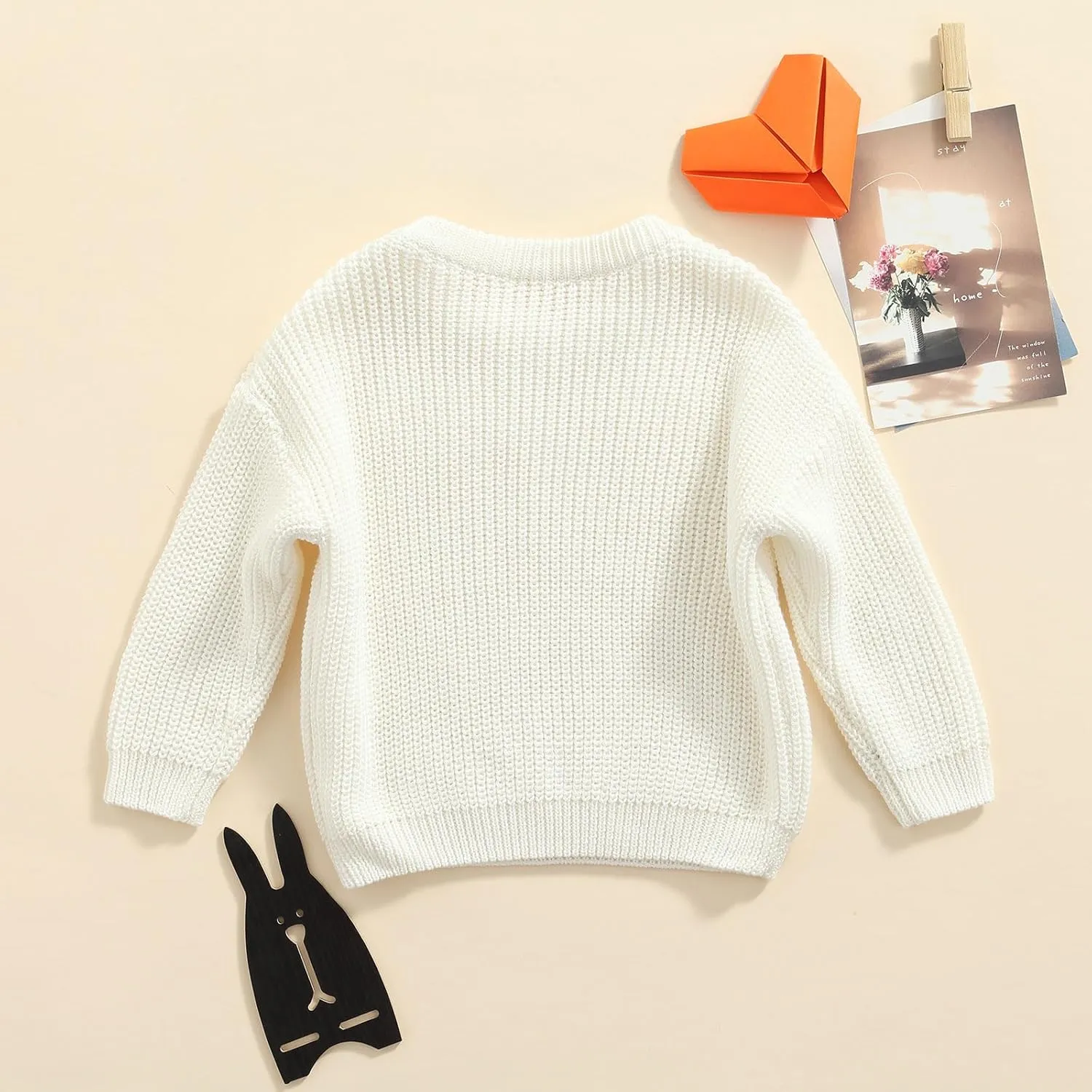 Karwuiio Toddler Baby Girl Boy Knit Sweater Round Neck Long Sleeve Pullover Sweatshirt Fall Winter Clothes