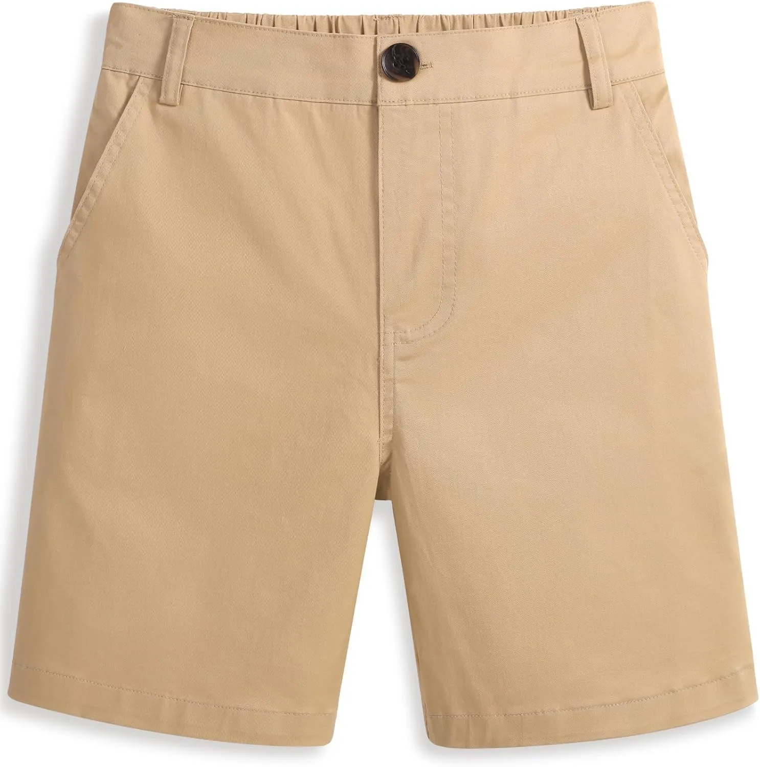 KEREDA Boys School Uniform Golf Shorts Pull On Preppy Shorts Kids Clothes with Pockets