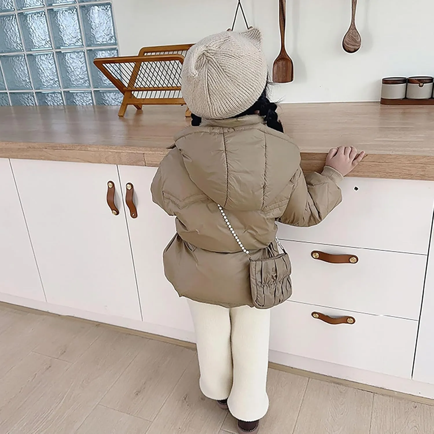 Kids Toddler Baby Girls Boys Winter Warm Thick Solid Cotton Long Sleeve Padded Jacket Coat Warm Fall Jacket Girls
