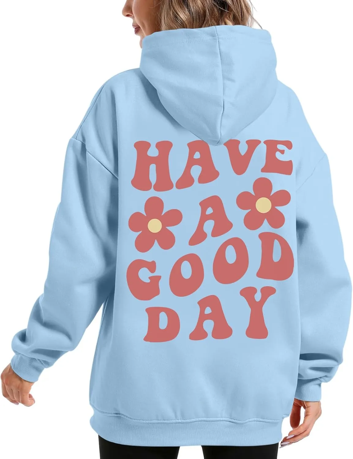 KIEKIECOO Graphic Hoodies With Designs for Teen Girls Aesthetic Cute Oversized Fall Sweatshirts Love Never Fails for Women