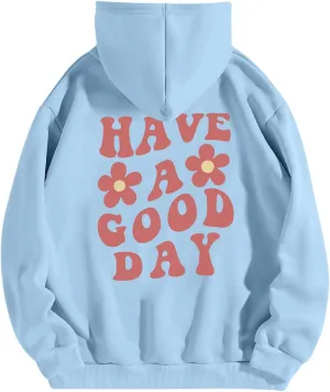 KIEKIECOO Graphic Hoodies With Designs for Teen Girls Aesthetic Cute Oversized Fall Sweatshirts Love Never Fails for Women