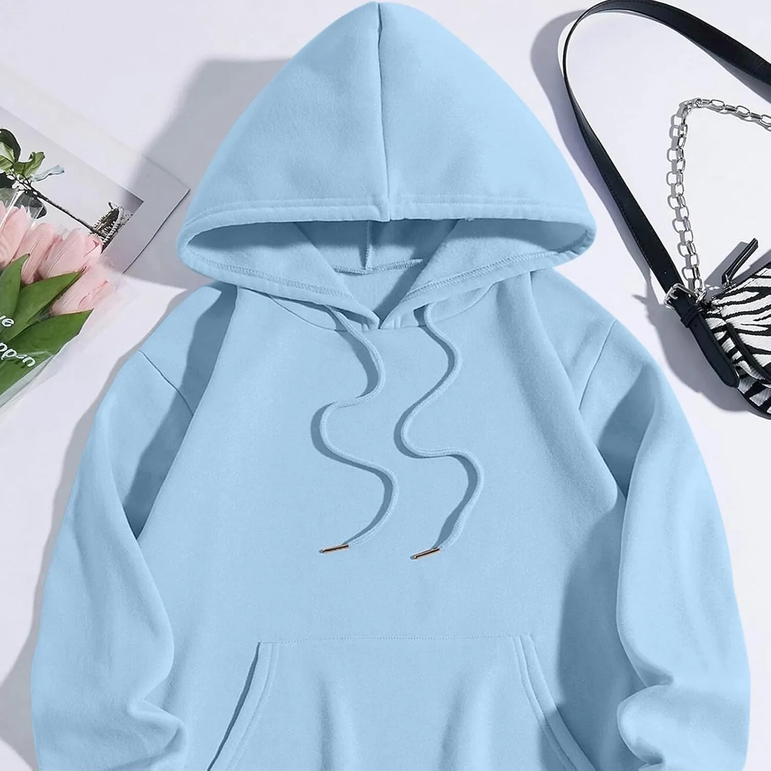 KIEKIECOO Graphic Hoodies With Designs for Teen Girls Aesthetic Cute Oversized Fall Sweatshirts Love Never Fails for Women