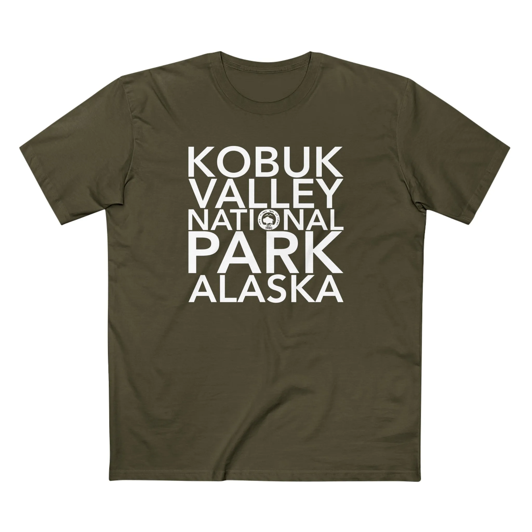 Kobuk Valley National Park T-Shirt Block Text