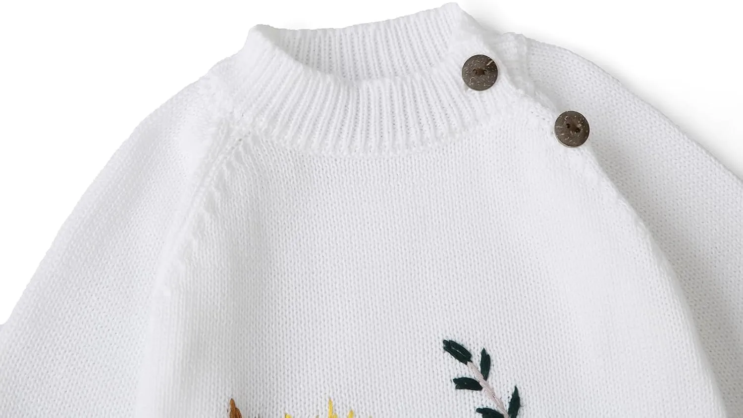Lamgool Infant Baby Pullover Sweater Knitted Button Down Toddler Kids Sweatshirt for Spring