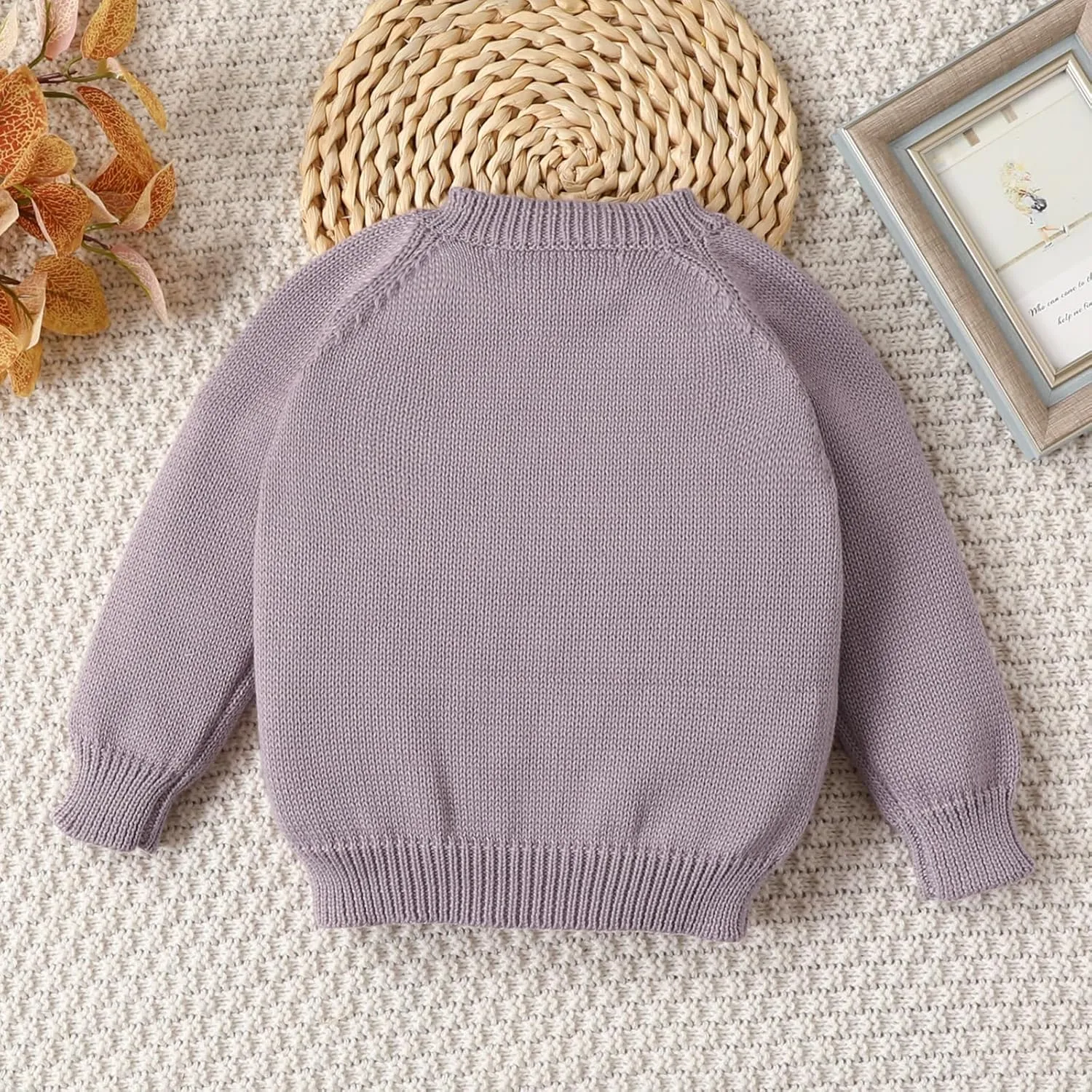 Lamgool Infant Baby Pullover Sweater Knitted Button Down Toddler Kids Sweatshirt for Spring
