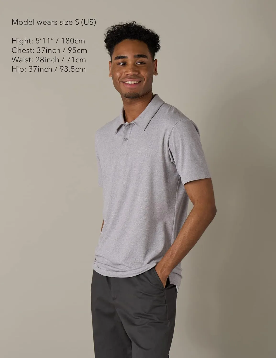 LAPASA Men's Polo Shirt Cotton Pique Classic & Active T-Shirt Short Sleeve Moisture Wicking Golf Tennis Lightweight M19/M131