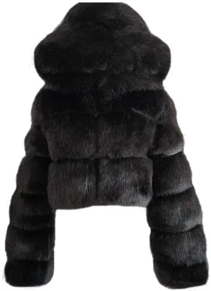 LCMTWX Trench Coat for Women 2023 Furry Women Long Jacket Faux Sleeve Short Warm Women's Coat Cropped Jacket Puffer