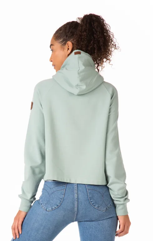 Leelee Lux Green Bay Half-Zip Hoodie