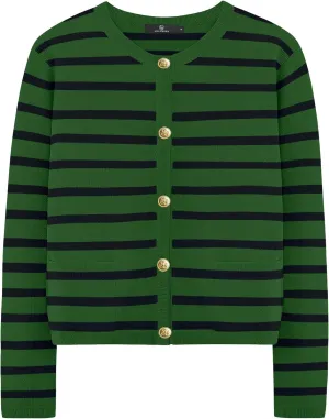 LILLUSORY Women Striped Cardigan Sweaters 2025 Fall Outfit Cloth Fashion Trendy Casual Long Sleeve Tops