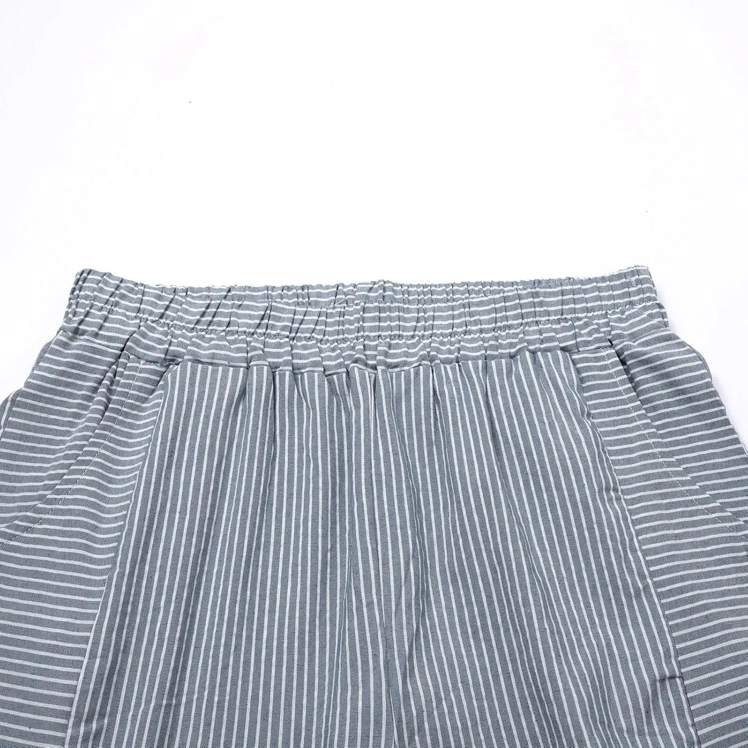 Linen Pants for Women 2025 Casual Plus Size Trendy Striped Spring Summer Gauze Pants Elastic Waist Comfy Trousers