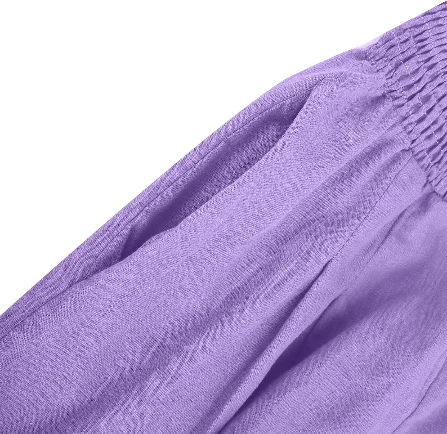 Linen Pants Women Summer Boho Wide Leg High Waist Casual Lounge Pants 2025 Beach Travel Vacation Outfits Linen Pants