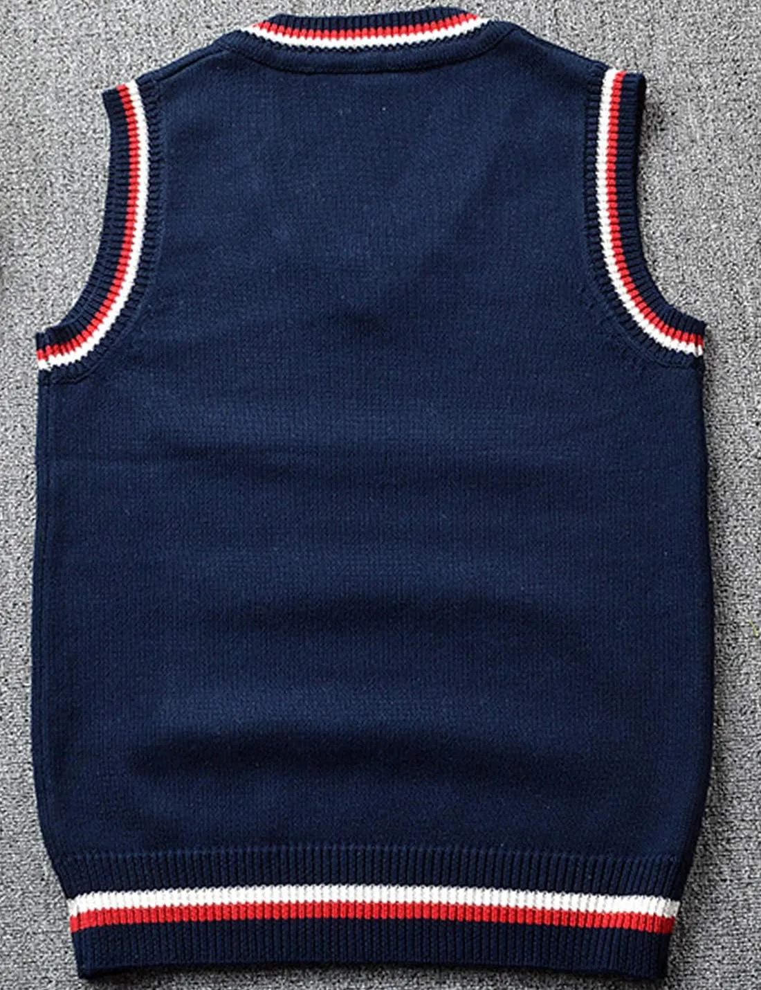 Locachy Women's Slim V Neck Sleeveless Sweater Vest Cable Knit Pullover Sweater