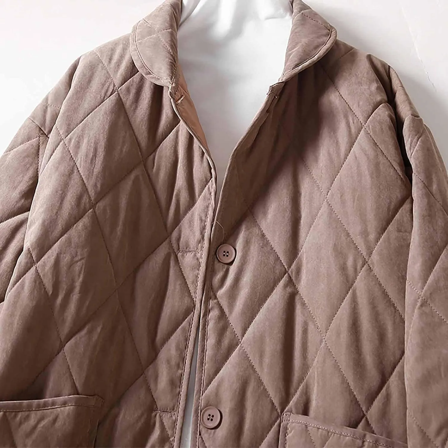 Long Puffer Jacket Women Maxi Length Quilted Lightweight Quilted Padded Coat Fall Winter Outerwear