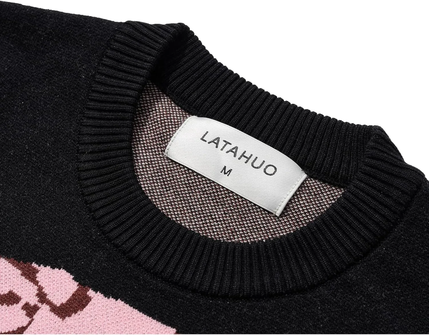 Long Sleeve Crewneck Anime Rapper Knit Sweater Harajuku Hip Hop Rap Vintage Knitted Sweater Streetwear