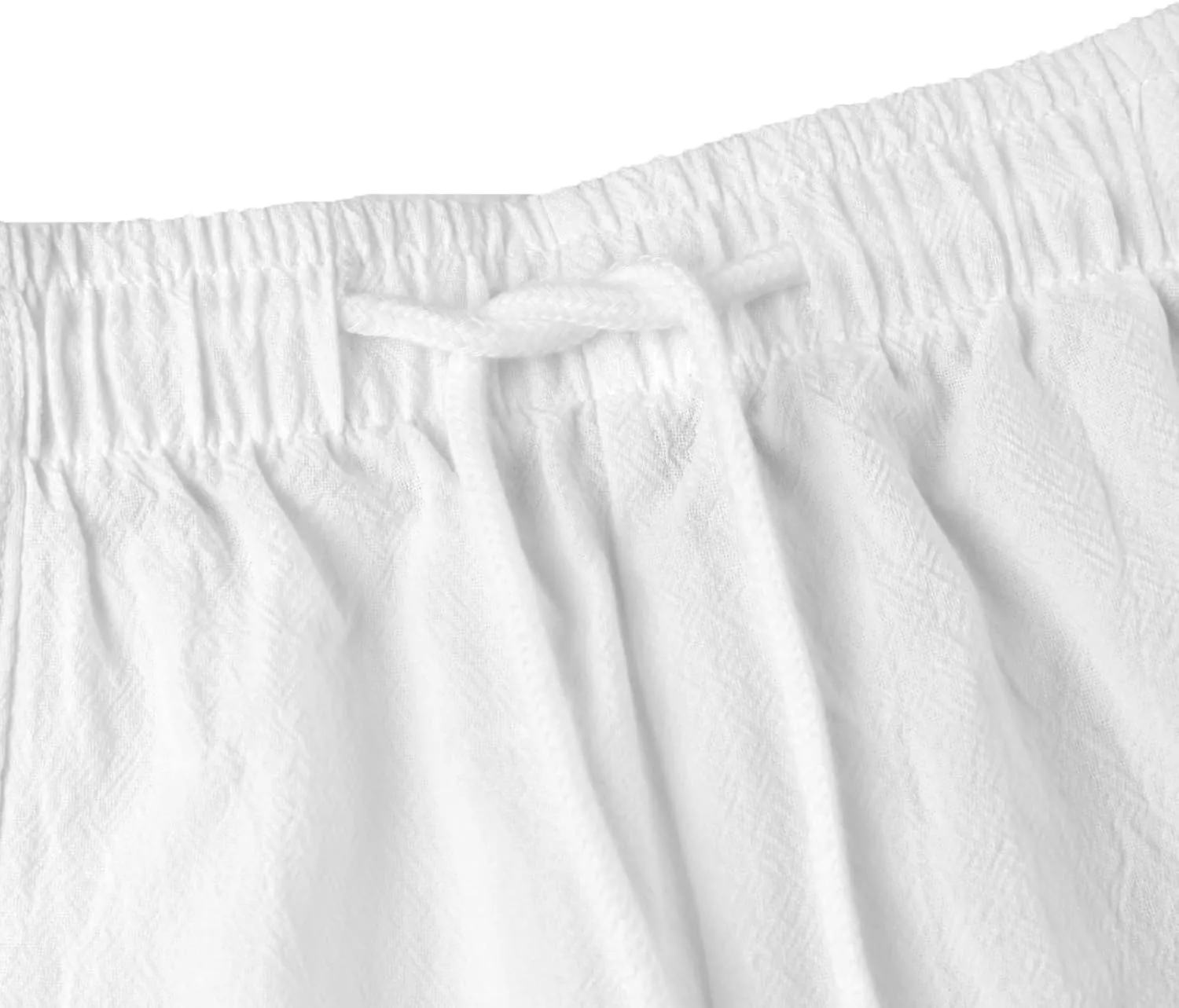 LVCBL Mens Linen Shorts Men Casual Capri Pant Summer Beach Yoga Shorts with Pockets