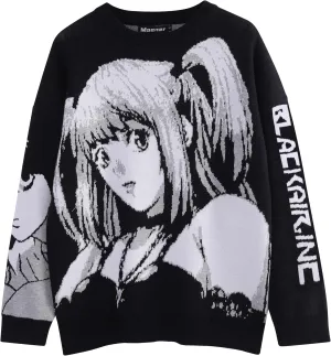 Maener Men's Death Note Sweater Misa Amane Knit Pullover Top for Women Unisex