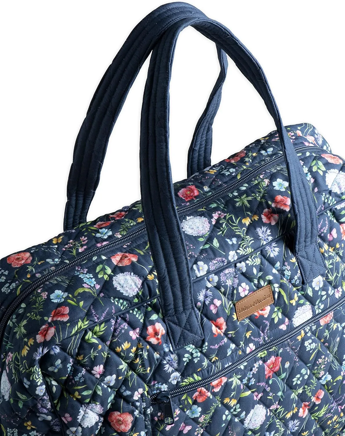 Maison d' Hermine Weekender Bags for Women Cotton Quilted Duffel Overnight Luggage Weekend Bag for Men Gym Sports Gifts Travel Business Travellers Family Trip