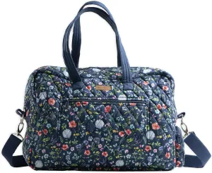 Maison d' Hermine Weekender Bags for Women Cotton Quilted Duffel Overnight Luggage Weekend Bag for Men Gym Sports Gifts Travel Business Travellers Family Trip