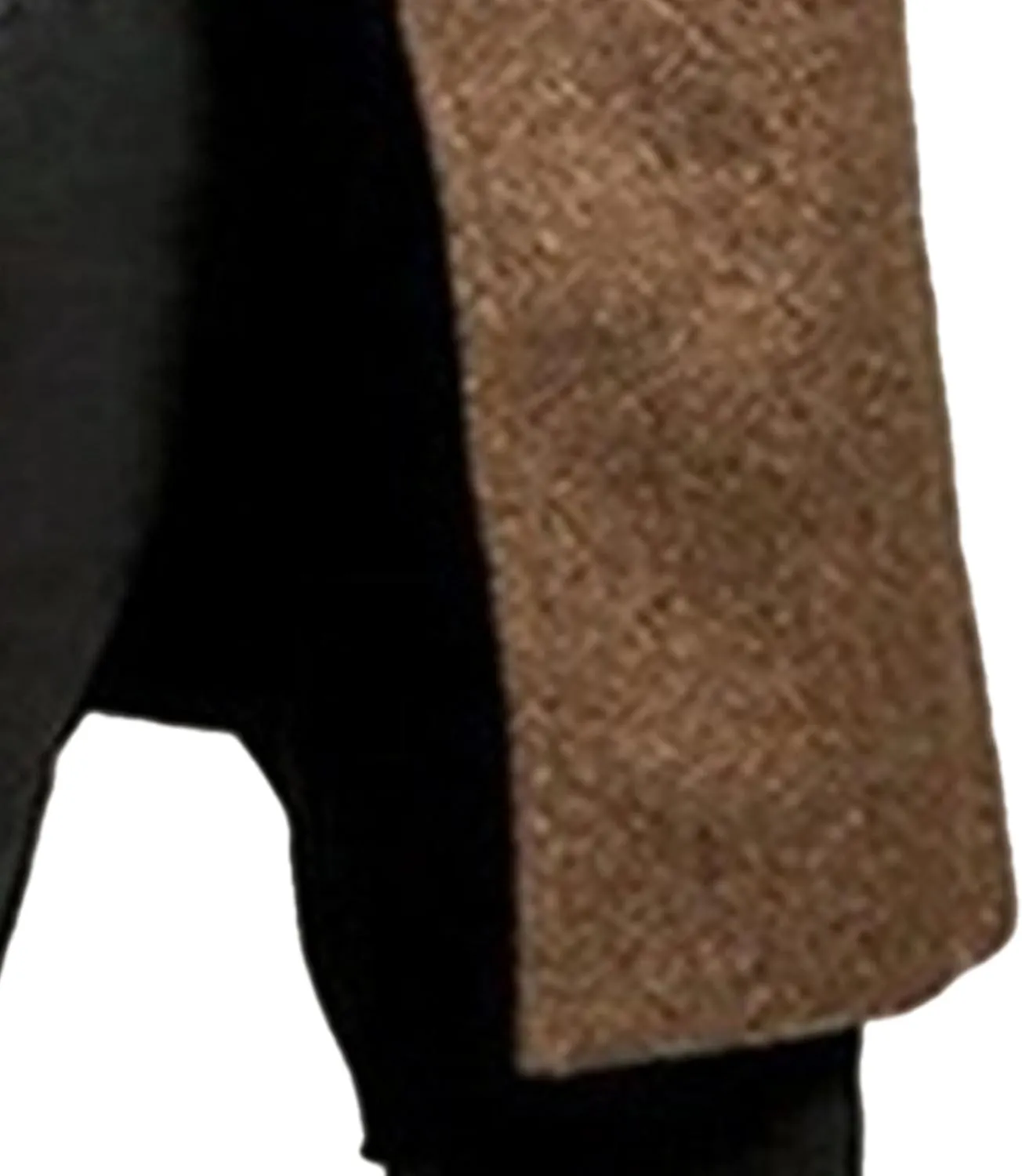 Maiyifu-GJ Long Wool Blend Overcoat for Men Notched Collar Double Breasted Coat Classic Warm Winter Slim Fit Trench Coats