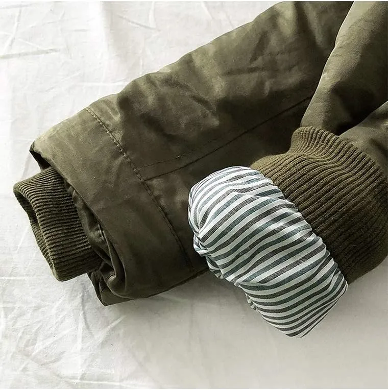 Mallimoda Boy's Thick Cotton-Padded Parka Jacket Hooded Fleece Coat Winter