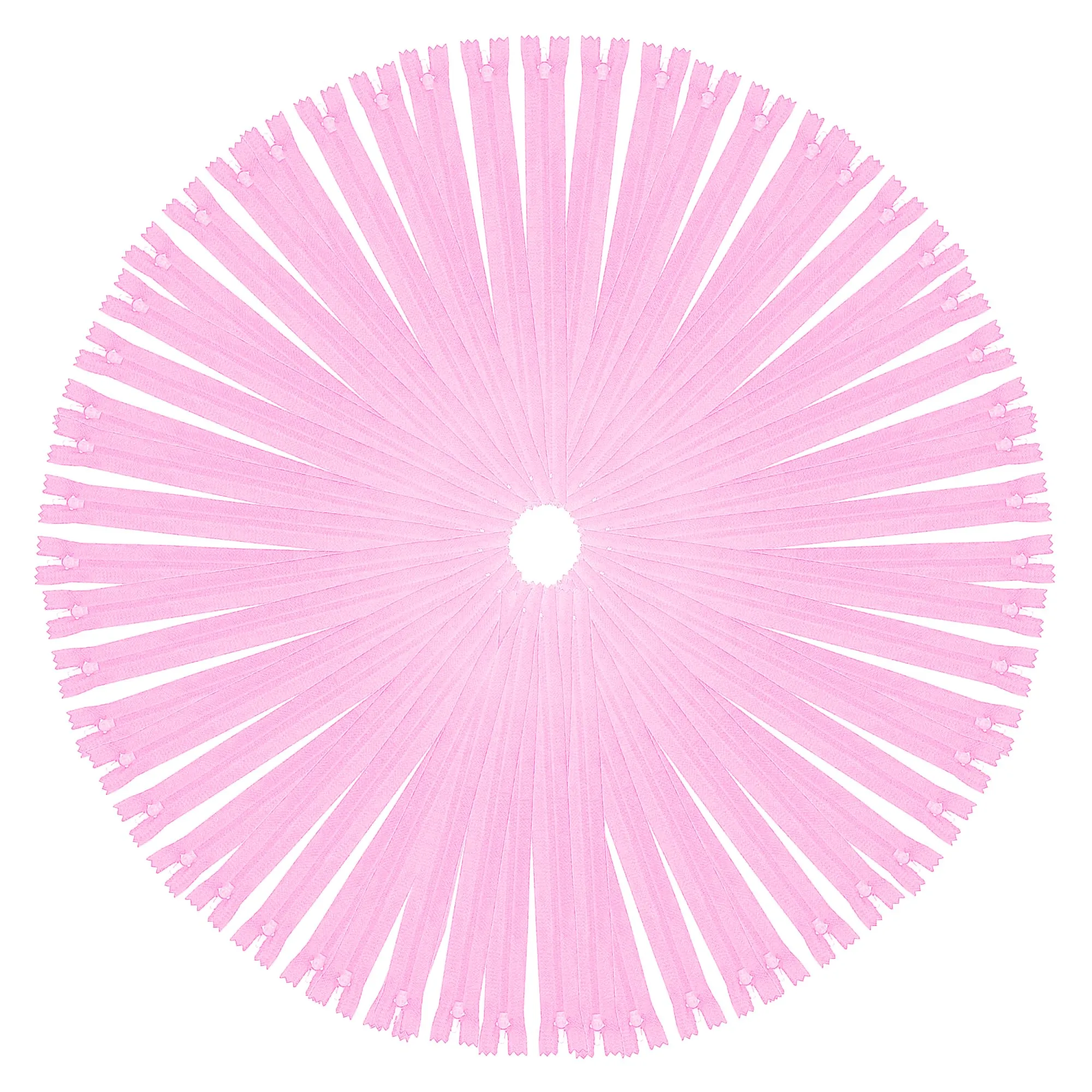 Mandala Crafts Pink Hidden Zippers - Pink Invisible Zippers Zippers - Zippers for Sewing Crafts - #3 Sewing Zippers Bulk Pink Zipper Supplies