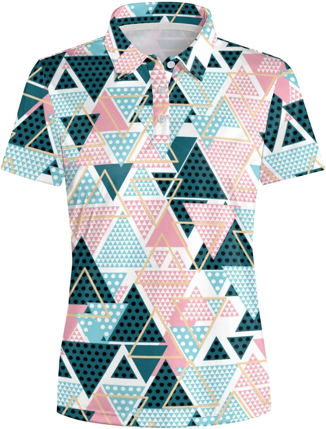 Marble Blue Womens Golf Polo Shirt
